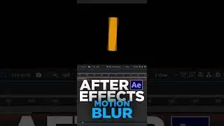 After Effects: Switching on motion blur