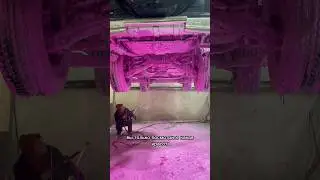 Мойка днища по подъёмнике 