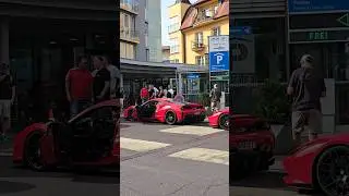 Ferrari trio #billionaires #luxury #lifestyle #supercars #carspotting #shorts
