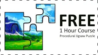 Making a Procedural Jigsaw Puzzle Game in Unity - FREE 1 Hour