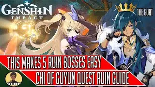 Genshin Impact Chi Of Guyun Ruin Guards Boss Fight Guide To Make Solo Low-Level Characters Easy PS4