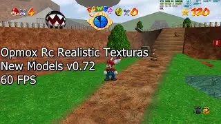 ⭐Super Mario 64 PC Port Mod New Models v0.72 Opmox Rc Realistic Texturas 60 FPS