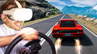 Jogando BeamNG Drive na REALIDADE VIRTUAL! (VR)