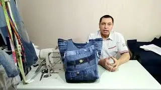 Как сделать сумку из джинсов своими руками DIY handmade denim bag Jeans Fantasy Мастер Юрий