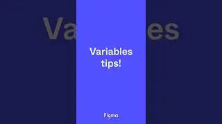 Variables tips in #figma #design #shorts