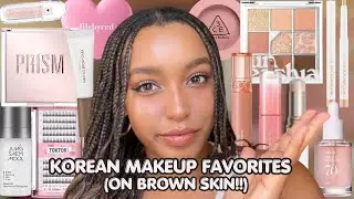 MY KOREAN MAKEUP FAVORITES (ON BROWN SKIN!!)