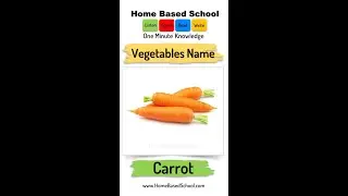 One Minute Knowledge | Vegetables in English - Names of Vegetables | Vocabulary | #shorts