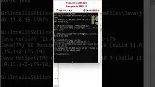 How to Run Java Without Compiling | Java 11 | #Shorts #java #coding #programming