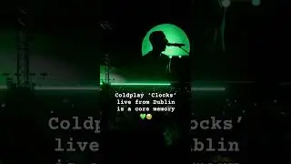 @coldplay  ‘Clocks’ live in Dublin 💚 #coldplay #coldplayfans #gig #concert #ireland