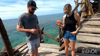 Jamaica Floyds Pelican Bar/ The most coolest bar in the 🌎  👉Www.islanddreamtour.com