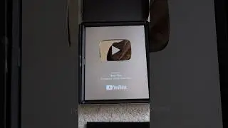 unboxing the play button ▶️. Thank you my friend. 🙏🫵🤘#youtubecreatorawards #youtubecreator