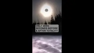 Shadow Bands of a Solar Eclipse On Snow