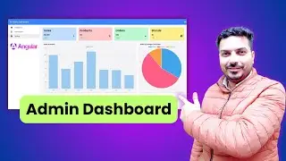 Admin Dashboard and Responsive Sidebar using Angular