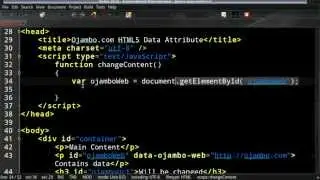 Ojambo - HTML5 Data Attribute (vs 0063)