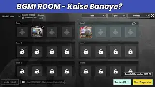 Bgmi me room kaise banaye tdm | bgmi me room card kaise use kare | bgmi room kaise banaye