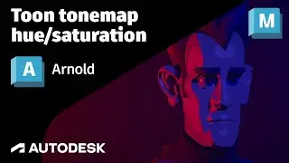 Arnold Tutorial - toon tonemap hue saturation with colored lights