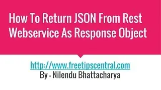 How To Get JSON Response From Jersey Rest Service