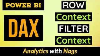 What is Row Context and Filter Context in Power BI DAX Tutorial (3/50)