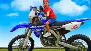 Baby Biker Tisha  Ride on Pocket Bike, Cross Bike, Sportbike! Stunts, Drifts in Real Life