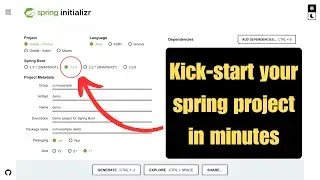 how to create new project in spring initializr