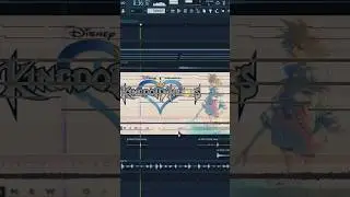 How I made music for the kingdom hearts main menu! #musicproducer #kingdomhearts #flstudio #shorts