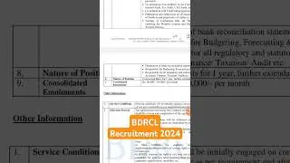 BDRCL Recruitment 2024 : Check Posts, & How to Apply