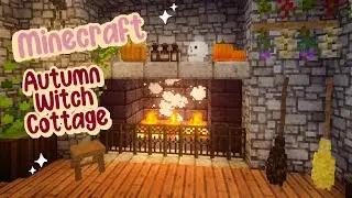 Cozy Minecraft Autumn Witch Cottage Speed Build 🌸✨CIT Resource Packs Ghoulcraft Mizunos ✨