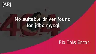 Fix this Error : No suitable driver found for jdbc mysql (JavaEE Project)