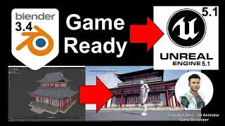 Blender to Unreal Engine 5.1 - Full Tutorial - Game Ready Modeling