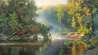 Summer Fishing - Acrylic Painting / Creativity Art Gallery / Drawing / Satisfying Picture