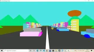 Car Driving Open_GL / Computer Graphics Project With Source Code