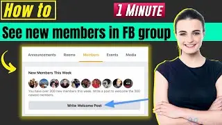 How to see new members in facebook group 2024