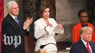 Pelosi tears up Trumps State of the Union address