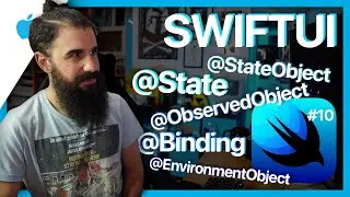 SWIFTUI Property Wrappers | State, Binding, StateObject, ObservedObject, EnvironmentObject | #10