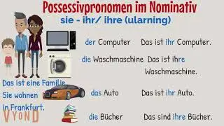 14-Dars. Nemis tilida egalik olmoshlari. A1. Possessivpronomen im Deutschen. mein/meine, dein/deine