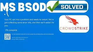 How To Solved Crowdstrike Blue Screen Death Error | Blue Screen Death Error Solution July 2024