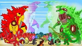 IRON GODZILLA VS GODZILLA ZOMBIE, KONG: Who Is The King Of MonsterVerse - FUNNY?| Godzilla Cartoons