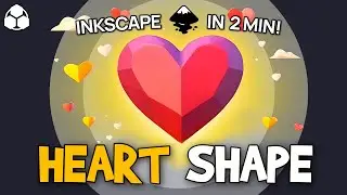 Draw a Heart in Inkscape EASILY! (in 2 minutes)