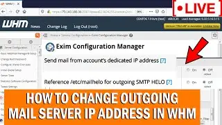 [🔴LIVE] How to change outgoing mail server IP address in WHM root?