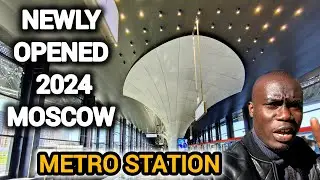 Exploring Newly Opened 2024 Moscow's Futuristic  Metro Station in Russia 🇷🇺|New Moscow metro 2024