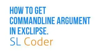 How to get commandline argument in eclipse