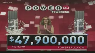 Powerball numbers, May 13, 2024 | $47.9 million jackpot