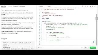 Meeting Rooms III - Leetcode 2402 - Heap - Python