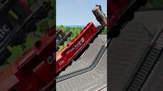 3 Train Down the Stairs  - BeamNG.Drive