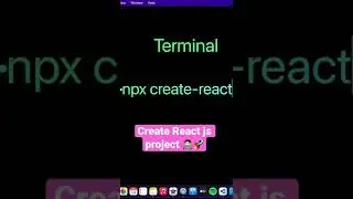 React js How to create a project in the terminal 2022 🔥🚀 | learn reactjs 