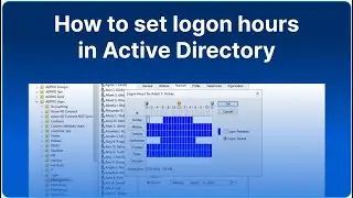 set logon hours in Active Directory