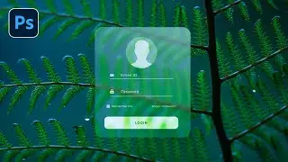 Glass Morphism Effect | Transparent Blur Effect in Photoshop - Photoshop Tutorial (Easy)