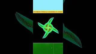 Python Turtle Graphics Code: Amazing Fan Wings Shape Drawing#2023