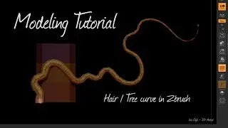 Zbrush tutorial - Low poly hair modeling tutorial