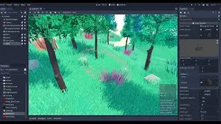 Godot 3.1 - Vegetation Plugin - Overview and Tutorial - Devlog #1